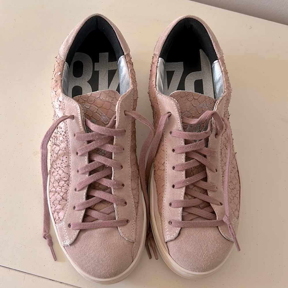 P448 Pink and Silver Women's Sneakers
